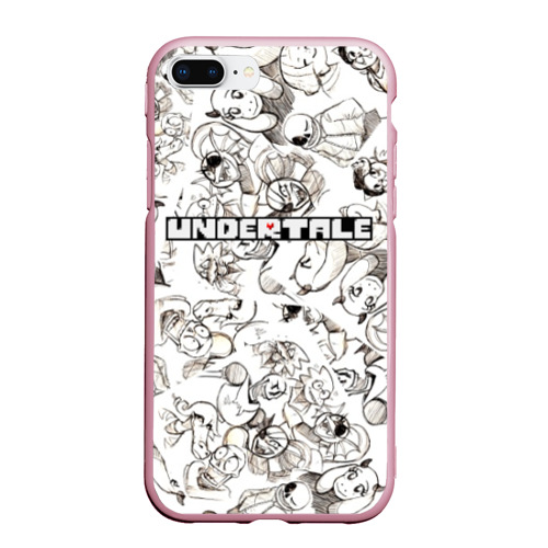 Чехол для iPhone 7Plus/8 Plus матовый Undertale, цвет розовый