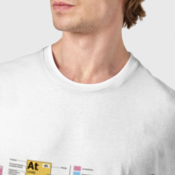Футболка с принтом Ношу эту футболку периодически для мужчины, вид на модели спереди №4. Цвет основы: белый