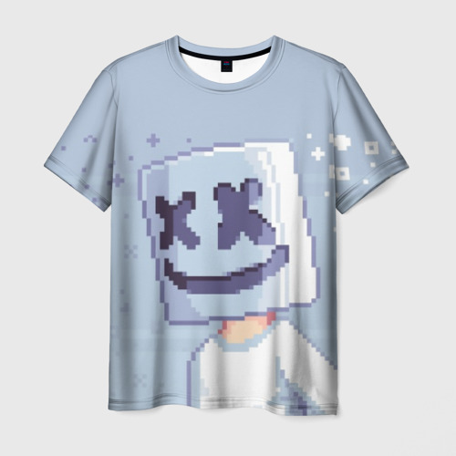 Мужская футболка 3D Marshmello Pixel 