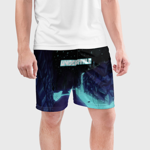 Мужские шорты спортивные Undertale fantasy, цвет 3D печать - фото 3