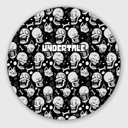 Круглый коврик для мышки Undertale