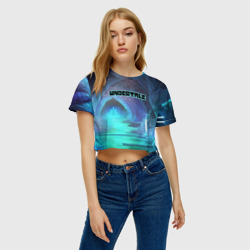 Женская футболка Crop-top 3D Undertale - фото 2