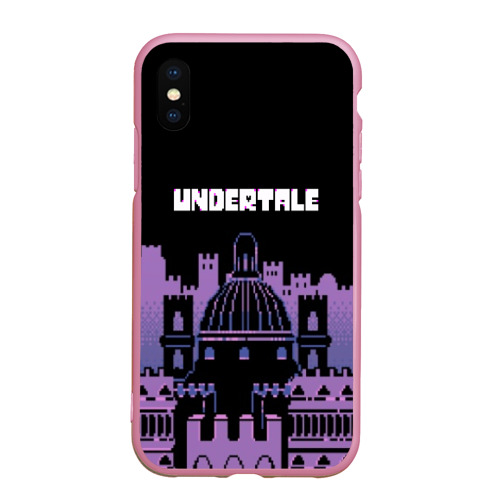 Чехол для iPhone XS Max матовый Undertale, цвет розовый