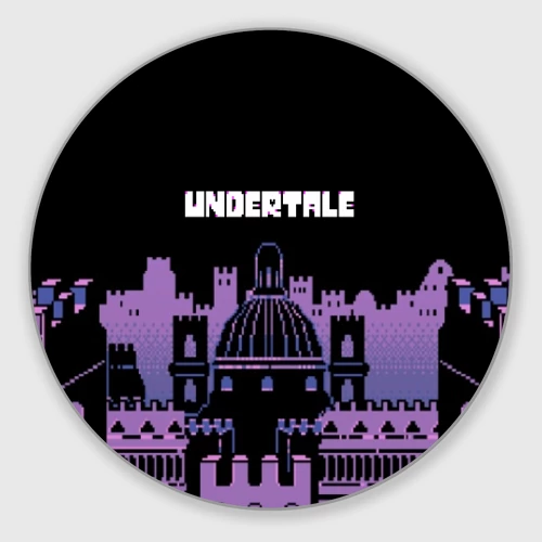 Круглый коврик для мышки Undertale
