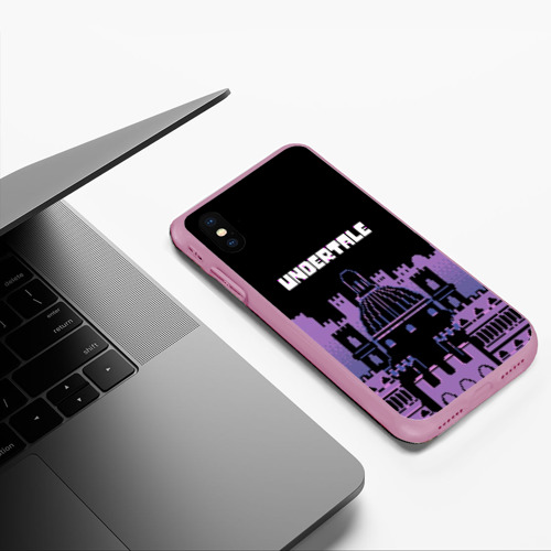 Чехол для iPhone XS Max матовый Undertale, цвет розовый - фото 5