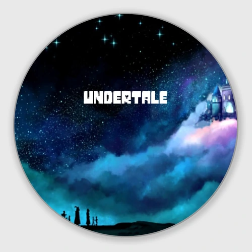 Круглый коврик для мышки Undertale