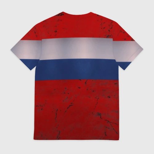 Мужская футболка 3D с принтом Made IN USSR, вид сзади #1