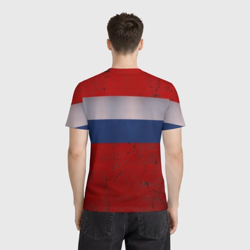 Мужская футболка 3D с принтом Made IN USSR, вид сзади #2