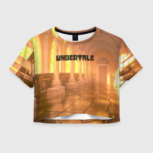 Женская футболка Crop-top 3D Undertale, цвет 3D печать