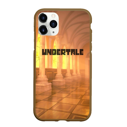 Чехол для iPhone 11 Pro Max матовый Undertale, цвет коричневый