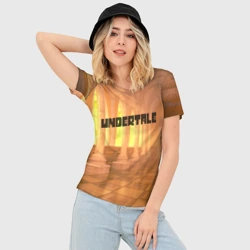 Женская футболка 3D Slim Undertale - фото 2