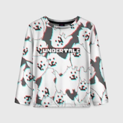 Детский лонгслив 3D Undertale Надоедливый пёс