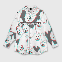 Мужская рубашка oversize 3D Undertale Надоедливый пёс