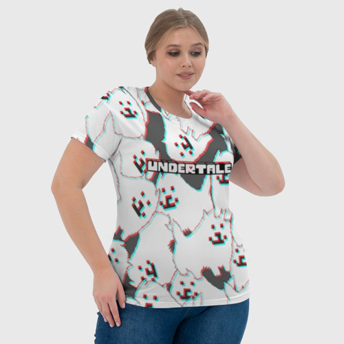 Женская футболка 3D Undertale Надоедливый пёс, цвет 3D печать - фото 6