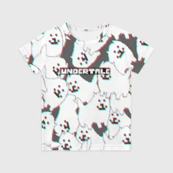 Детская футболка 3D Undertale Надоедливый пёс