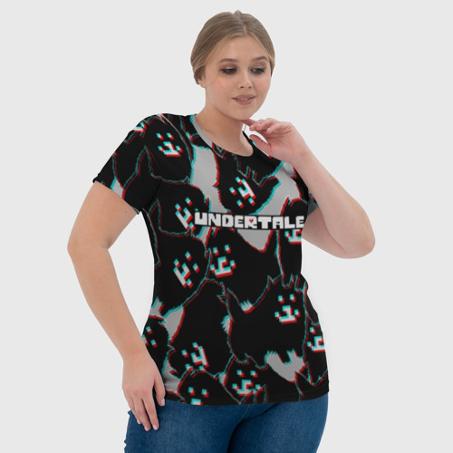 Женская футболка 3D с принтом Undertale (Надоедливый пёс), фото #4