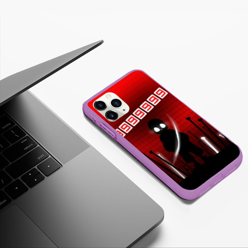 Чехол для iPhone 11 Pro Max матовый Undertale, цвет фиолетовый - фото 5