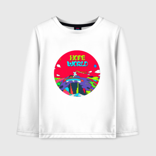 Детский лонгслив хлопок Hope world, цвет белый