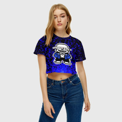 Женская футболка Crop-top 3D Undertale - фото 2