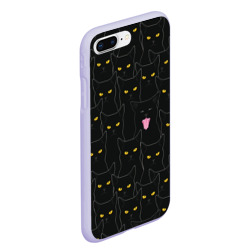 Чехол для iPhone 7Plus/8 Plus матовый Чёрные коты - фото 2