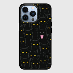 Чехол для iPhone 13 Pro Чёрные коты