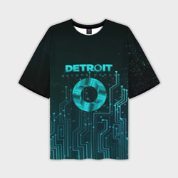 Мужская футболка oversize 3D Detroit: Вecome Human