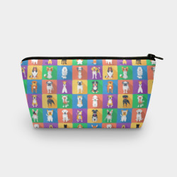 Косметичка 3D Забавные собаки разных пород