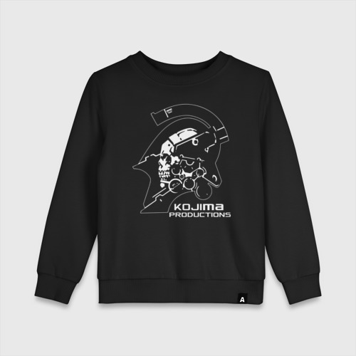 Детский свитшот хлопок Kojima productions люденс Death Stranding, цвет черный