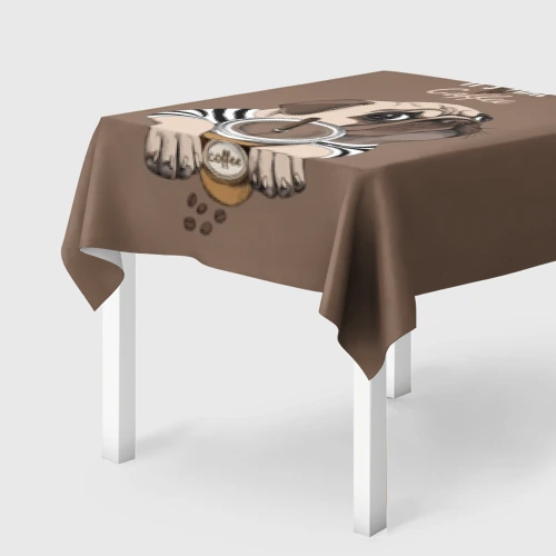 Скатерть 3D It is time for coffee