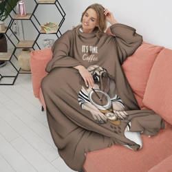 Плед с рукавами It is time for coffee - фото 2