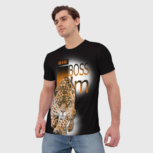 Мужская футболка 3D Я Босс I'm big boss, цвет 3D печать - фото 3