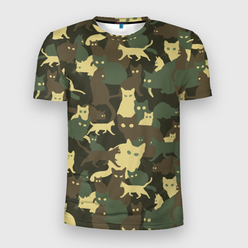 принт военный камуфляж. камуфляж из котов.