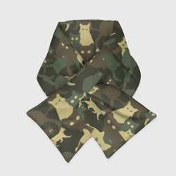 Шарф-пуховик 3D Кошачий камуфляж