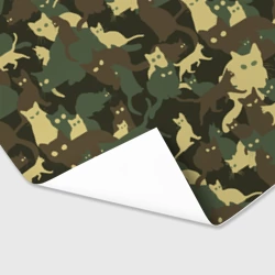 Бумага для упаковки 3D Кошачий камуфляж - фото 2