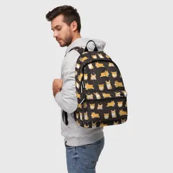 Рюкзак 3D Вельш корги бемброк - забавные щенки паттерн - фото 2
