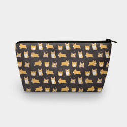 Косметичка 3D Вельш корги бемброк - забавные щенки паттерн