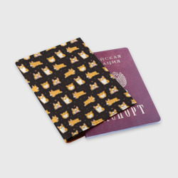 Обложка для паспорта матовая кожа Корги - фото 2