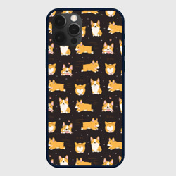 Вельш корги бемброк - забавные щенки паттерн – Чехол для iPhone 12 Pro с принтом купить