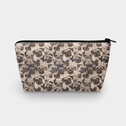 Косметичка 3D Мопсы - паттерн
