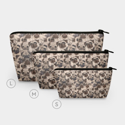 Косметичка 3D Мопсы - паттерн - фото 2