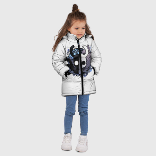 Зимняя куртка для девочек 3D Hollow Knight, цвет светло-серый - фото 5