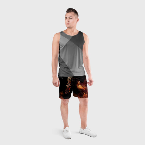 Мужские шорты спортивные Slipknot, цвет 3D печать - фото 4