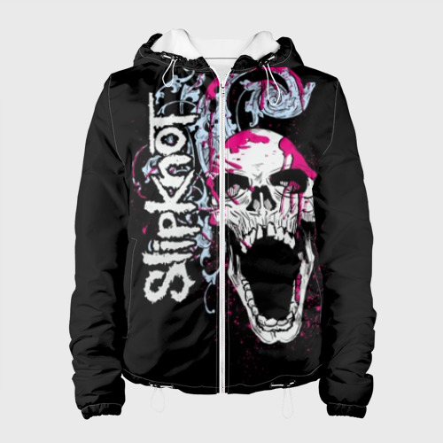 Женская куртка 3D Slipknot, цвет белый