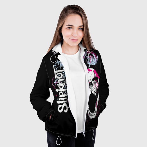 Женская куртка 3D Slipknot, цвет белый - фото 4