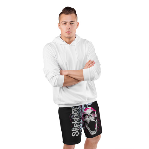Мужские шорты спортивные Slipknot, цвет 3D печать - фото 5