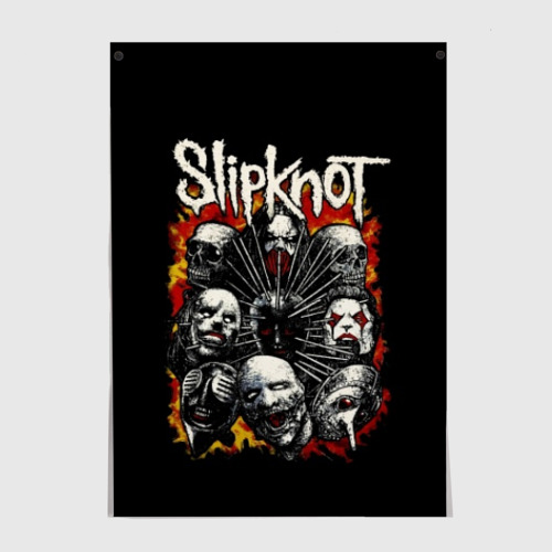 Постеры с принтом Slipknot, вид спереди №1