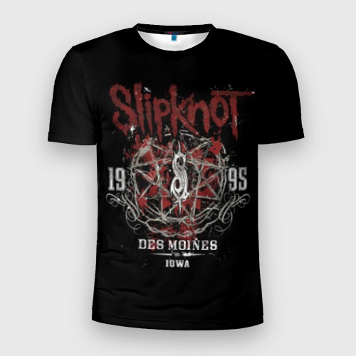 Мужская футболка 3D Slim Slipknot, цвет 3D печать