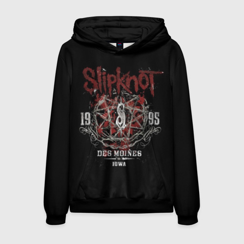 Мужская толстовка 3D Slipknot, цвет черный