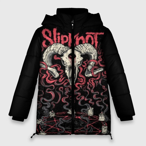 Женская зимняя куртка Oversize Slipknot, цвет черный