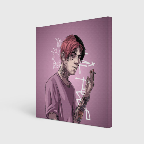 Холст квадратный Lil Peep, цвет 3D печать